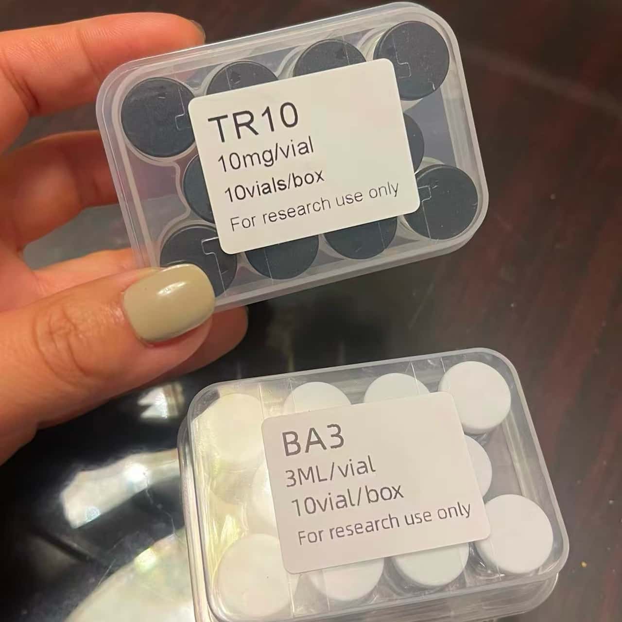 Peptide vials